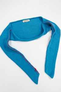 Hand Stitched Shrug - Turquoise