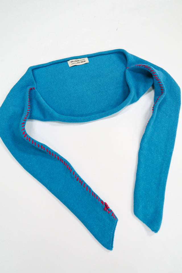 Hand Stitched Shrug - Turquoise