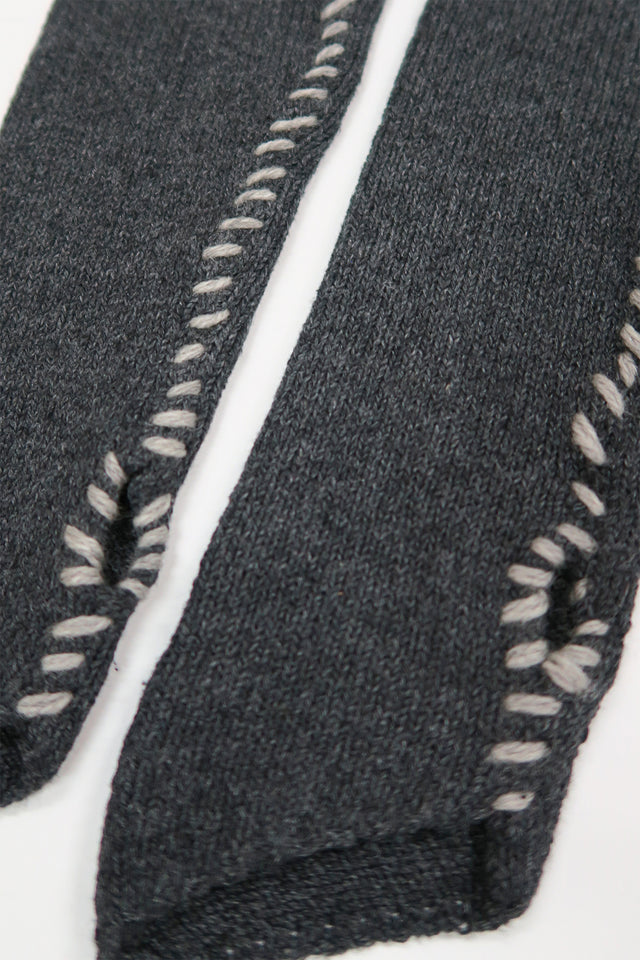 Hand Stitched Shrug - Charcoal Grey