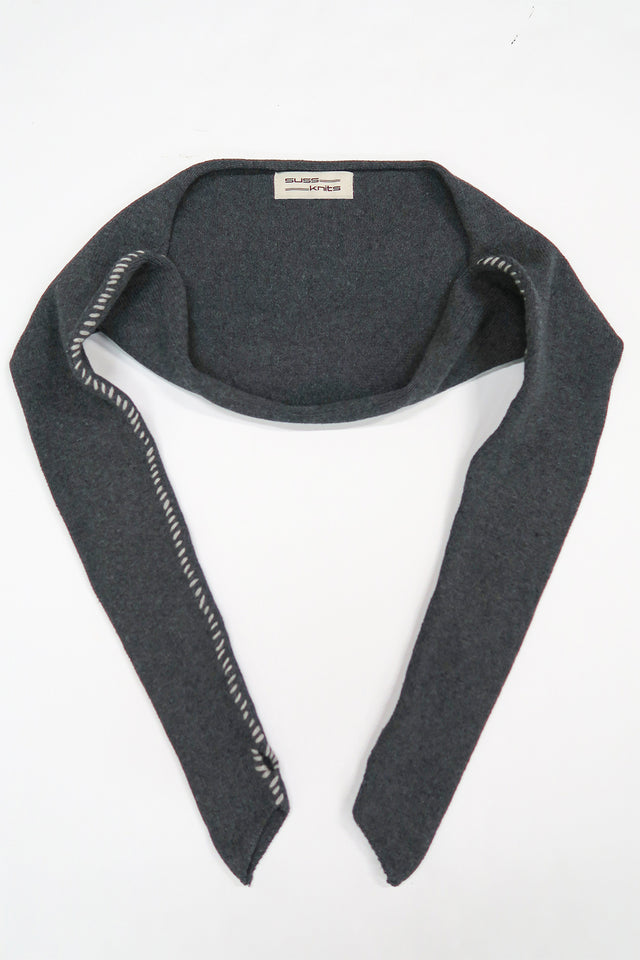 Hand Stitched Shrug - Charcoal Grey