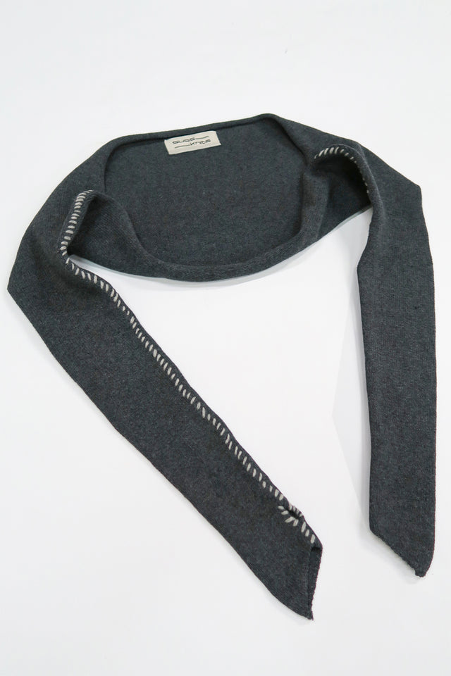 Hand Stitched Shrug - Charcoal Grey