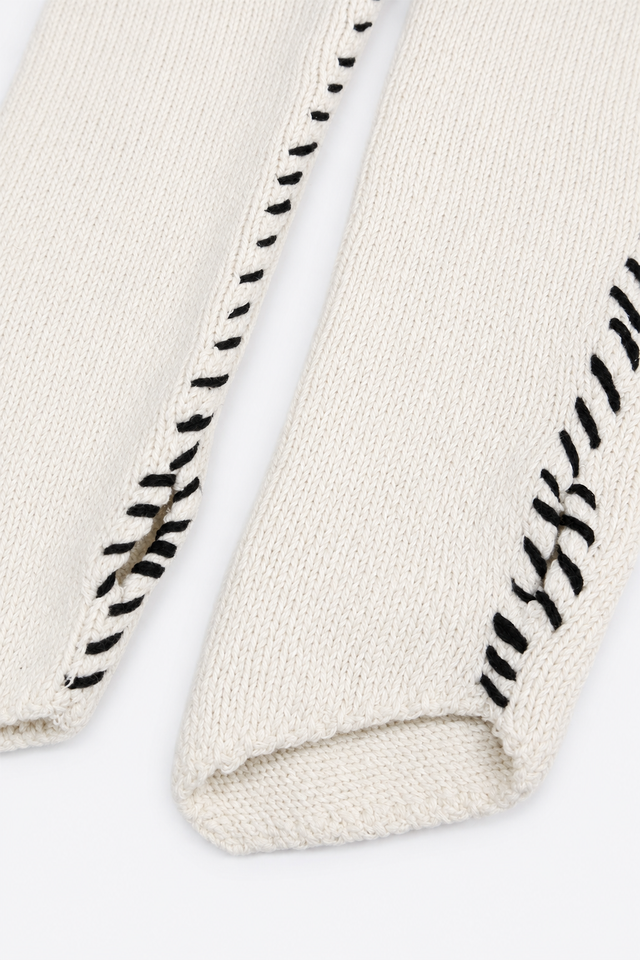 Hand Stitched Shrug - Cream