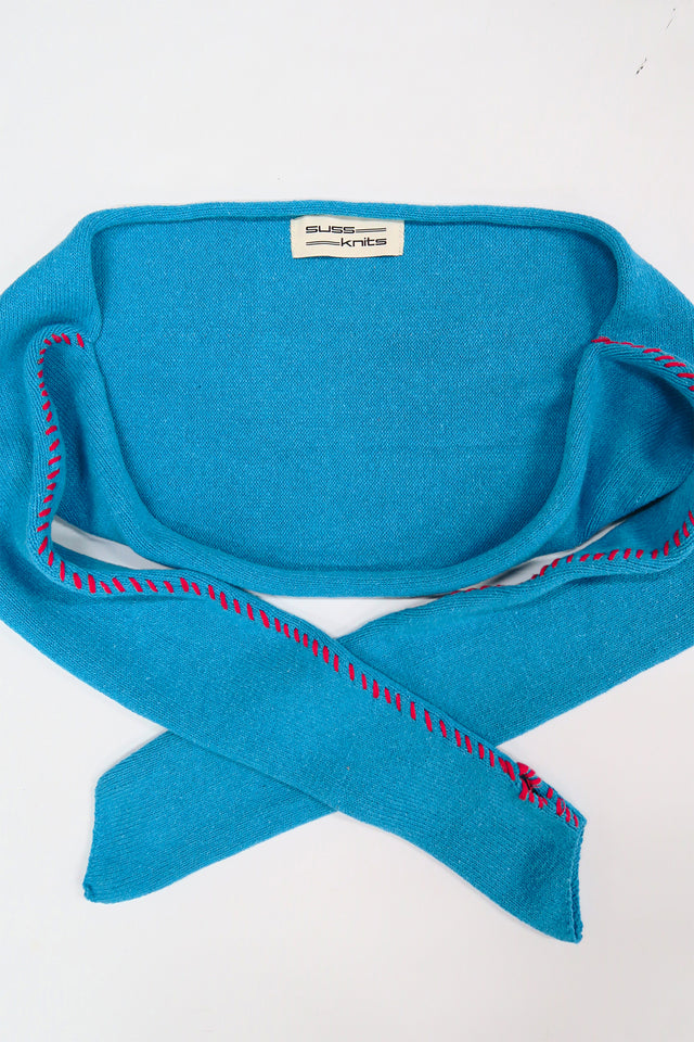 Hand Stitched Shrug - Turquoise