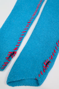 Hand Stitched Shrug - Turquoise