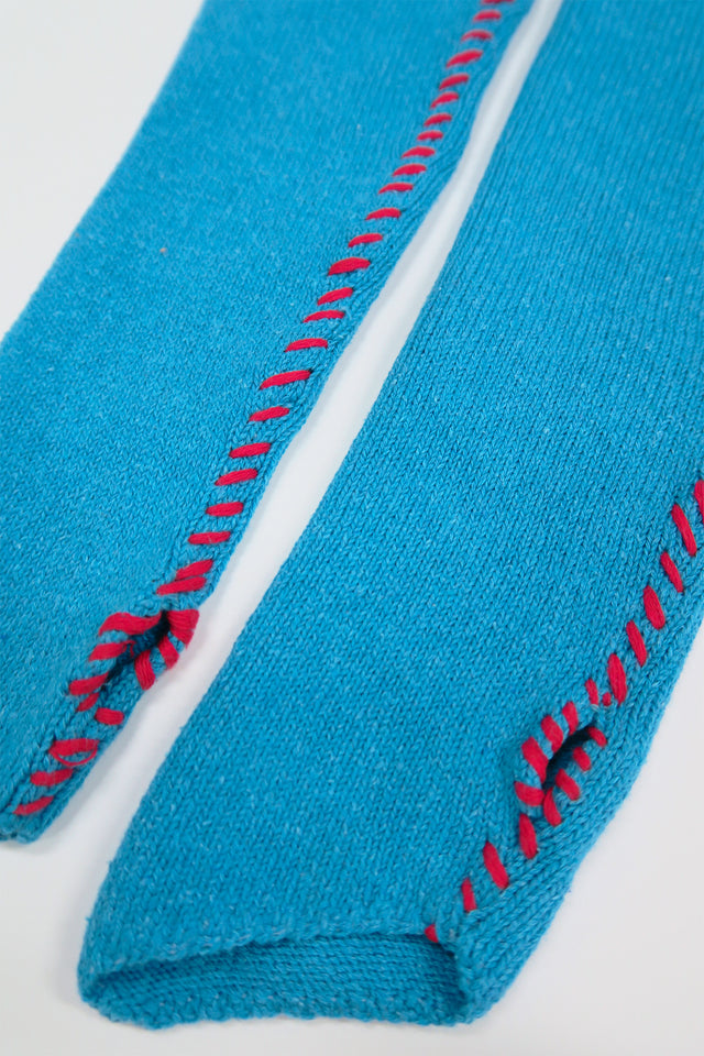 Hand Stitched Shrug - Turquoise